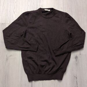 SuitSupply 100% Merino Wool Sweater Women Small Burgundy Long Sleeve